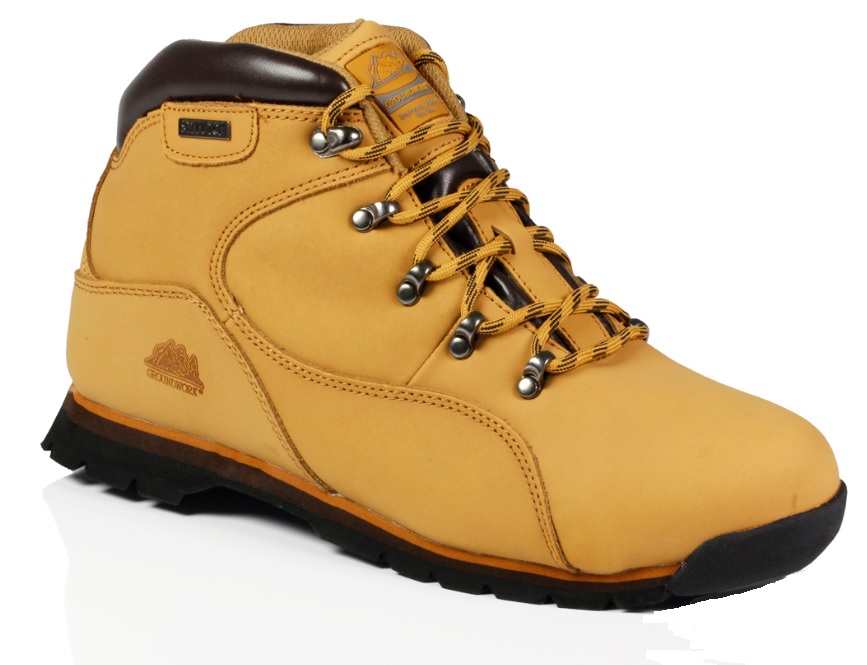 steel toe cap boots tan